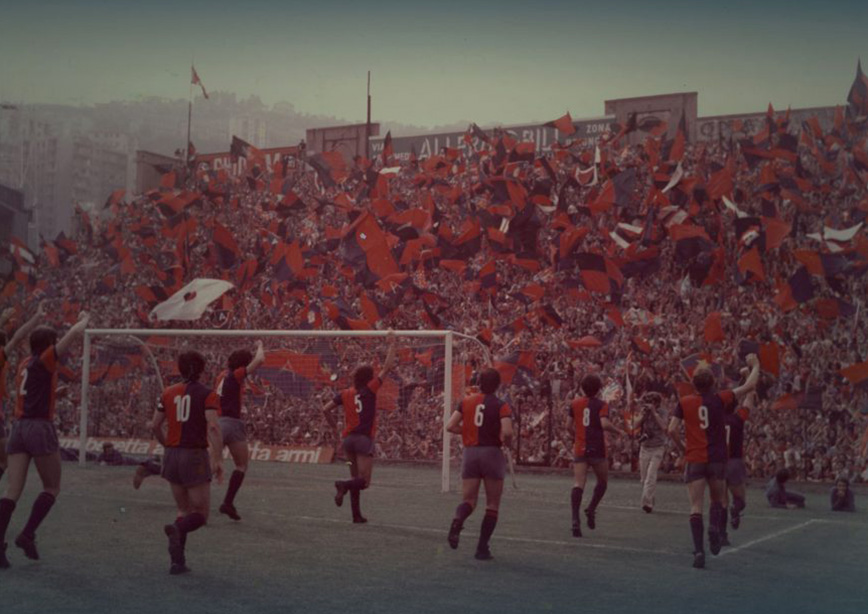 GENOVA - NOV 10, 2018: Genoa Celebrates The Goal. C.F.C Genoa